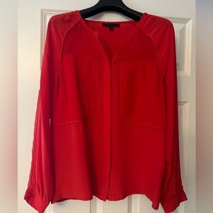 Aryn K Red Holiday Top